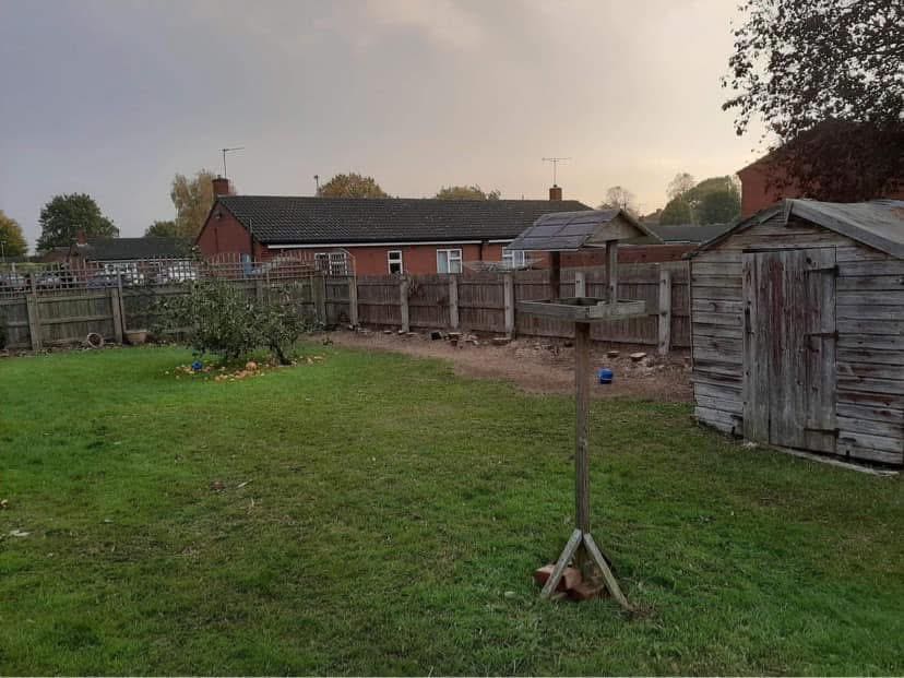 Garden before professional landscaping work